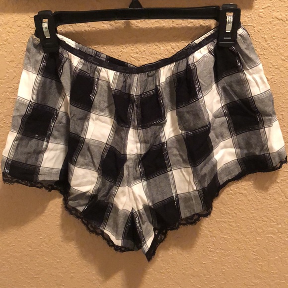 NWT Victoria’s Secret Love Sleep shorts. Black/Gray/White/Silver Thread. Medium - Picture 8 of 11